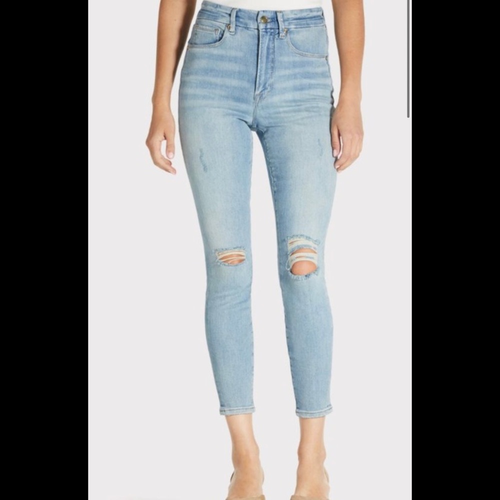 Good American Good Waist Crop | Blue 297